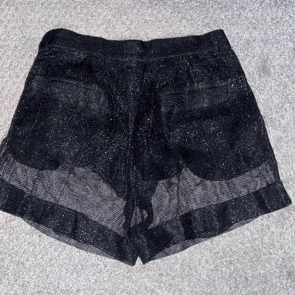 Small see-through shorts.